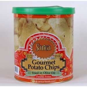 Sarica Potato Chips Fried In Olive Oil   3 Bags ( 7 oz. each )  