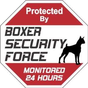  Boxer Yard Sign Security Force Boxer Dog: Pet Supplies