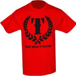  Triumph United OG Logo Red T Shirt (Size=S): Sports 