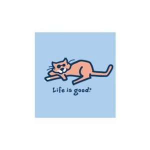  LIFE IS GOOD CAT SWEET TEE   GIRLS