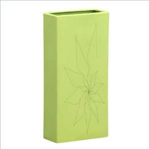  Zuo Blithe Rectangular Vase Large in Green: Home & Kitchen