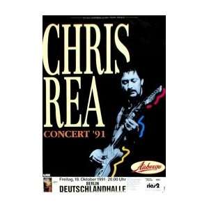  CHRIS REA Concert 1991 Music Poster: Home & Kitchen