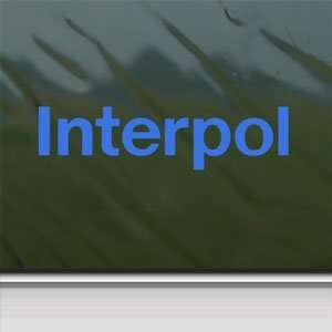  Interpol Blue Decal Rock Band Car Truck Window Blue 