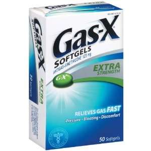  Gas   X Antigas Extra Strength Softgels: Health & Personal 
