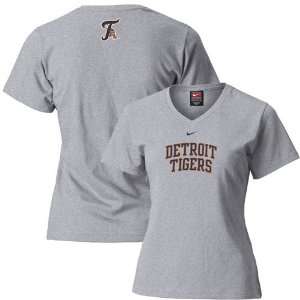 Nike Detroit Tigers Ash Ladies Changeup T shirt:  Sports 