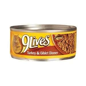  9Lives Turkey & Giblet Dinner 24/5.5 oz cans  Pet 