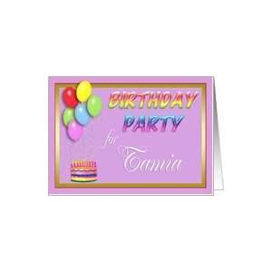  Tamia Birthday Party Invitation Card: Toys & Games