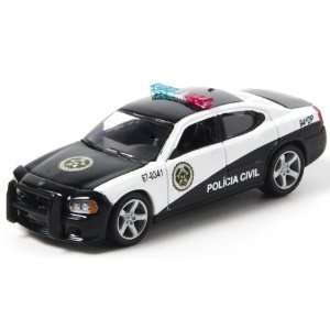  64 Fast Five Rio Police Policia Civil Dodge Charger: Toys & Games