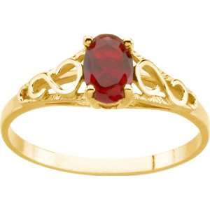   Gold Teen Imitation June Birthstone Ring: Diamond Designs: Jewelry