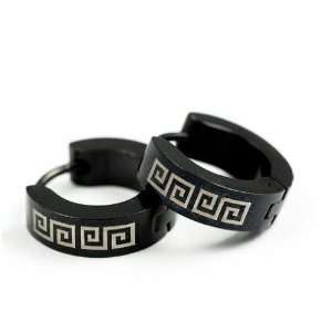  Great Wall of China Inspired Pattern Black Titanium 