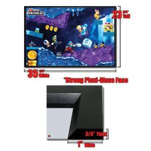  Framed Super Mario Cave Poster Nintendo Game 0409