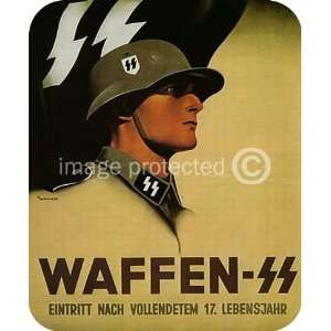   WWii German Army Propaganda Waffen Ss MOUSE PAD: Office Products