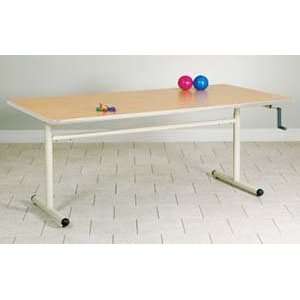  Group Therapy Table with hand crank height adjustment 