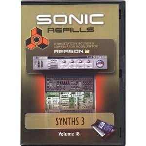  Sonic Reality Reason 3 Refills Vol. 18 Synths 3 Musical Instruments