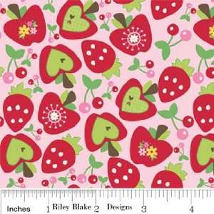  Doohikey Designs HOOS IN THE FOREST Pink C2562 Fabric By 