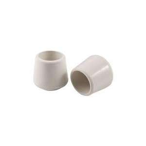   Count 1 Soft Touch Rubber Hi Tip Chair Tips, White: Home Improvement