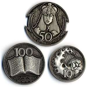  GameMastery Campaign Coins: Silver 10 50 100: Toys & Games