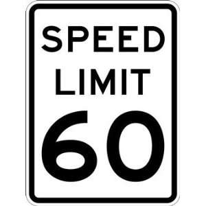  60 MPH SPEED LIMIT Signs   18x24: Home Improvement