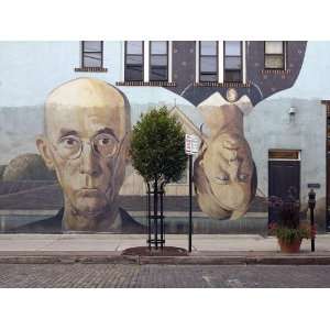   Poster   American Gothic Mural Columbus Ohio 24 X 18: Everything Else