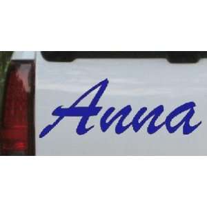  Anna Car Window Wall Laptop Decal Sticker    Blue 36in X 