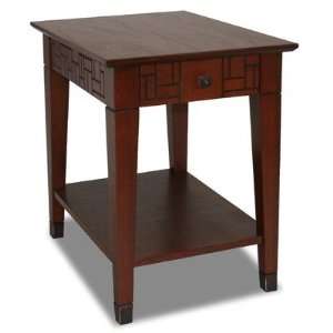  Leick Facets End Table in Merlot 10017: Furniture & Decor