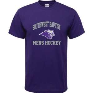 Southwest Baptist Bearcats Purple Youth Mens Hockey Arch T Shirt 