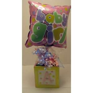 Burton and Burton 10331 Baby Girl Ceramic Square with Candy and 9 Air 