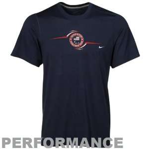  Nike USA Paralympic Team Navy Blue Speed Performance T 