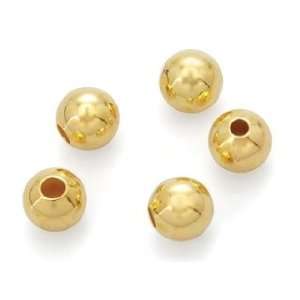  Sweet Beads EWC Fundamental Finding Bead 6mm Round Gold 