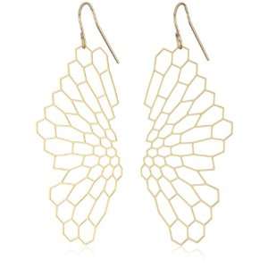 Nervous System Radiolaria Gold Plated Earrings Jewelry