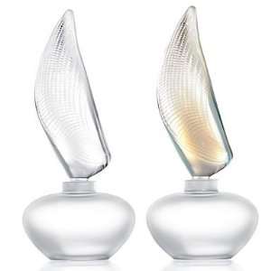  Lalique Perfume Bottle Shell Opalescent   6 3/10 in