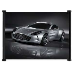  Aston Martin One 77 Exotic Sports Car Fabric Wall Scroll 