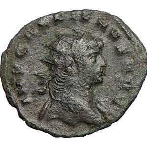 GALLIENUS 254AD Milan mint Ancient Roman Coin Asclepius Medicine God 