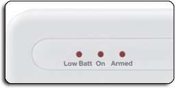   indicator lights ensure that you always know the alarms status