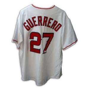   Guerrero Anaheim Angels White Majestic Jersey: Sports Collectibles