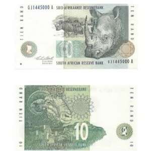  South Africa ND (1993) 10 Rand, Pick 123a 