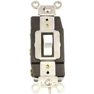 Leviton 1282 W 15 Amp, 120/277 Volt, Toggle Double Throw, Center Off 
