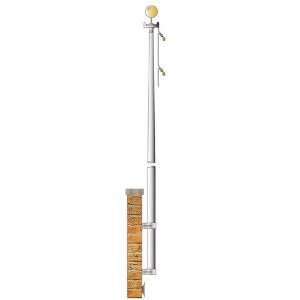  12ft Vertical Wall Mount Flagpole Electronics