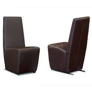   Sofa 130 Dining Side Chair (Brown) (Set of 2) 130m: Furniture & Decor