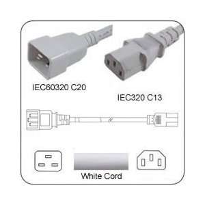  PowerFig PFC2014C13120K AC Power Cord IEC 60320 C20 Plug 