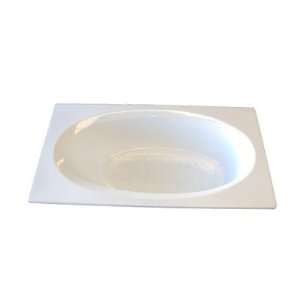   36 Whirlpool Bath Tub Finish/Side: Biscuit Finish, Right Side Drain