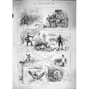  1889 DUCK SHOOTING MANITOBA YAW COUNTRY BURMAH POUK