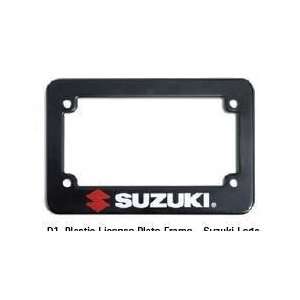  Suzuki M90 Plastic License Plate Frame Suzuki Logo 