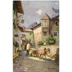  1930s Vintage Postcard View of Castelrollo Italy 