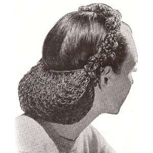 Vintage Crochet PATTERN to make   1940s Snood Hair Net Head Band. NOT 