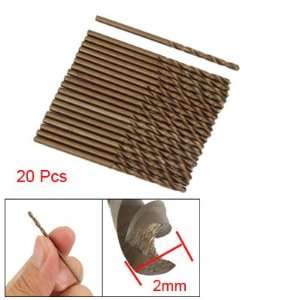   Pcs 2mm Bronze Tone Twist Drill Bit for Wood Plastic: Home Improvement