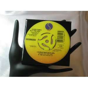   45 rpm Record Drink Coaster   I Always Was Your Girl: Kitchen & Dining