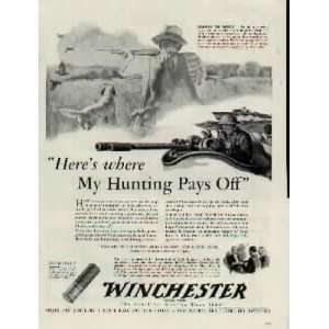   fast moving targets, is paying big dividends.  1942 Winchester