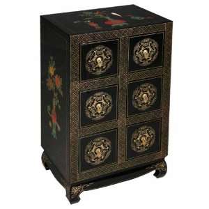 EXP Handmade Asian Furniture   31 Black Lacquer Wood Chinese Medicine 