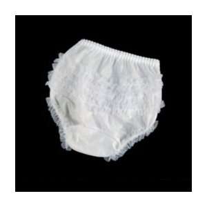  Rumba Nylon & Chiffon Diaper Cover, White, 3 6 mo Baby